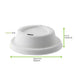 Coperchio a cupola bianco in polpa di cellulosa con beccuccio - Ø 8,5 cm - H 2,3 cm - 1000 unità - dimensions