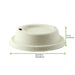 Coperchio a cupola marrone in polpa di cellulosa con beccuccio - Ø 9,5 cm - H 2,3 cm - 1000 unità - dimensions