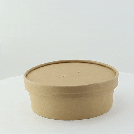 Coperchio in cartone kraft per caldo e freddo - Ø 15 cm - 360 unità