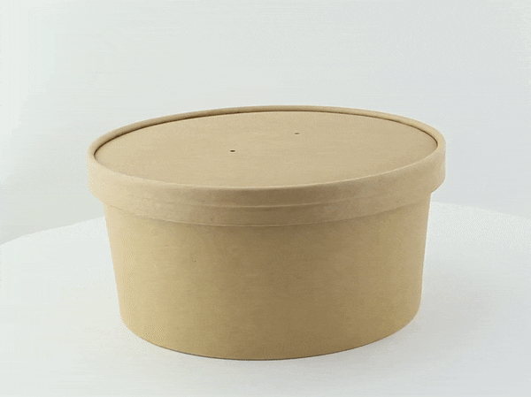 Coperchio in cartone kraft per caldo e freddo - Ø 18,5 cm - 360 unità