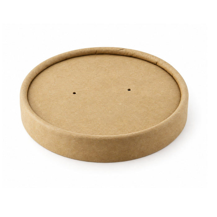 Coperchio in cartone kraft per caldo e freddo - Ø 9,8 cm - Compatibile con 210SOUP16, 210SOUP24, 210SOUPK17K - 500 unità