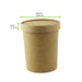 Coperchio in cartone kraft per caldo e freddo - Ø 9,8 cm - Compatibile con 210SOUP16, 210SOUP24, 210SOUPK17K - 500 unità