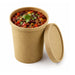 Coperchio in cartone kraft per caldo e freddo - Ø 9,8 cm - Compatibile con 210SOUP16, 210SOUP24, 210SOUPK17K - 500 unità