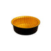 Contenitore Opseal in alluminio nero/oro - 520 ml - Ø 14 cm - H 4,5 cm - 600 unità