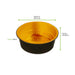 Contenitore Opseal in alluminio nero/oro - 800 ml - Ø 16 cm - H 5,5 cm - 600 unità - dimensions