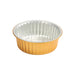 Contenitore Opseal in alluminio color oro - 1370 ml - Ø 18 cm - H 8 cm - 300 unità