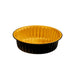 Contenitore Opseal in alluminio nero/oro - 920 ml - Ø 18 cm - H 4,7 cm - 300 unità