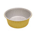 Contenitore gigante Opseal in alluminio argento/oro - 5000 ml - Ø 28 cm - H 11 cm - 120 unità