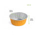 Contenitore Opseal in alluminio color oro - 125 ml - Ø 8,4 cm - H 3,5 cm - 1000 unità - dimensions