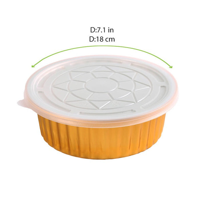 Coperchio Opseal traslucido in PP per contenitore 210LU1801370 - Ø 18 cm - 300 unità - dimensions