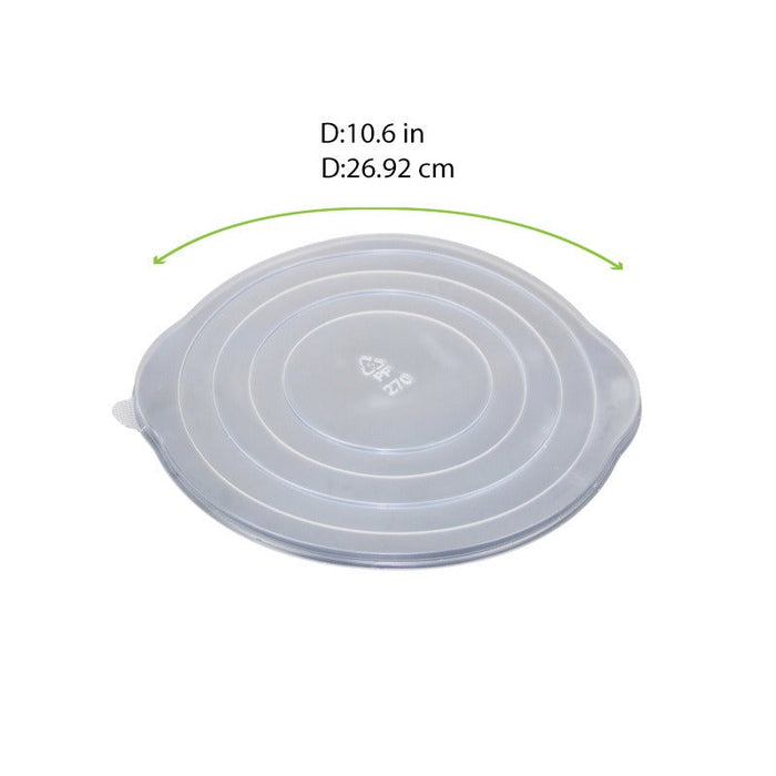 Coperchio Opseal traslucido in PP per contenitore 210LU270 - Ø 27 cm - 120 unità - dimensions
