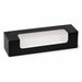 Scatola in cartone nero per 7 macarons con finestra - 21,5 cm x 6,8 cm x 4,8 cm - 250 unità