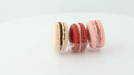 Inserto in plastica PET trasparente per 3 macarons con chiusura a clip - 9,3 cm x 6,8 cm x 2,3 cm - 300 unità
