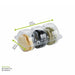 Inserto in plastica PET trasparente per 3 macarons con chiusura a clip - 9,3 cm x 6,8 cm x 2,3 cm - 300 unità - dimensions