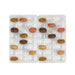 Inserto in plastica PET trasparente per 48 macarons (6x8) con chiusura a clip - 35,6 cm x 25,5 cm x 2,4 cm - 100 unità