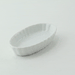 Mini stampo ovale in porcellana bianca - 10 cm x 5,8 cm x 2 cm - 24 unità