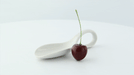 Mini cucchiaio in porcellana bianca - 11,8 cm - 24 unità