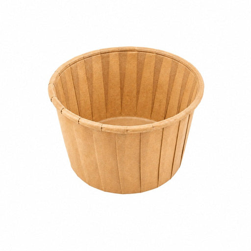 Stampo da forno rotondo in carta antigrasso 80 g/m² - 105 ml - Ø 6,8 cm - H 3,9 cm - 1000 unità