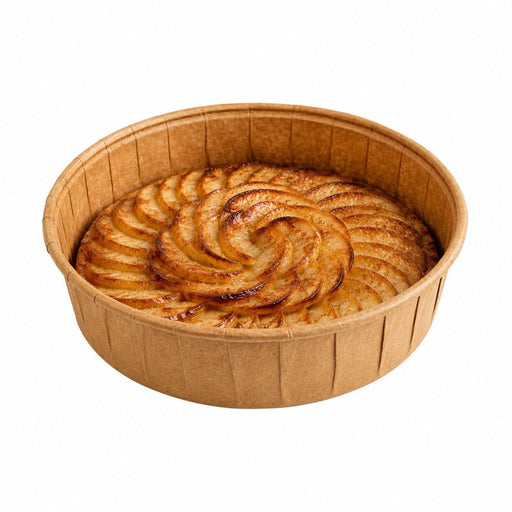 Stampo da forno rotondo in carta antigrasso 125 g/m² - 750 ml - Ø 17,5 cm - H 3,3 cm - 1000 unità