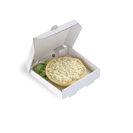 Mini scatola per pizza in cartone bianco - 9 cm x 9 cm x 2 cm - 500 unità
