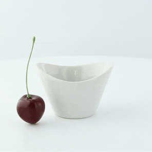 Mini contenitore in porcellana bianca - 6,6 cm x 5,4 cm x 4,5 cm - 24 unità
