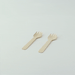 Mini spork in legno - 10,5 cm - 3000 unità
