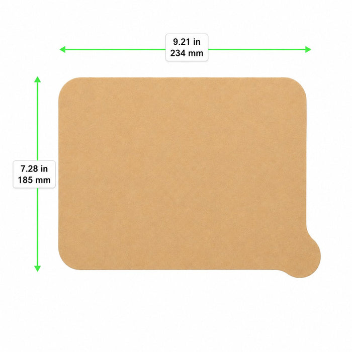 Opercolo di sigillatura in kraft "Opco" - 23,4 cm x 18,5 cm - 500 unità - dimensions