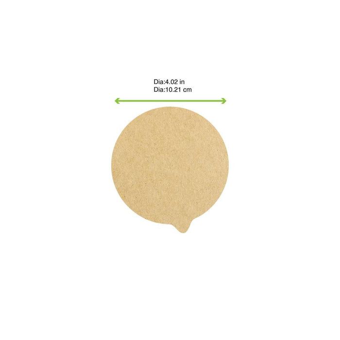 Opercover kraft - Ø 10,2 cm - 1000 unità