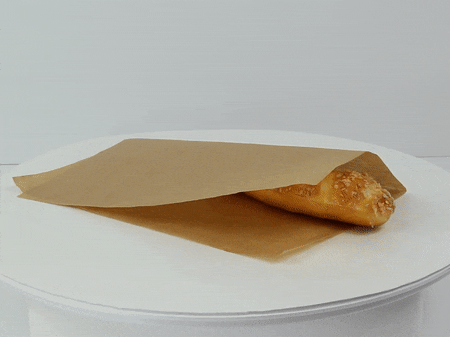 Carta alimentare kraft marrone in scatola distributrice - 35 cm x 27 cm - 1000 unità
