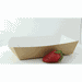 Vaschetta per insalata in cartone kraft marrone laminato con interno bianco - 850 ml - 22 cm x 17 cm x 4 cm - 200 unità