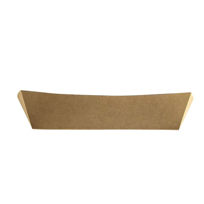 Vaschetta per insalata in cartone kraft marrone laminato con interno bianco - 850 ml - 22 cm x 17 cm x 4 cm - 200 unità