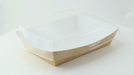 Coperchio rettangolare a cupola in PET trasparente - 22,5 cm x 18 cm x 3,7 cm - Compatibile con 210PAN850 - 200 unità