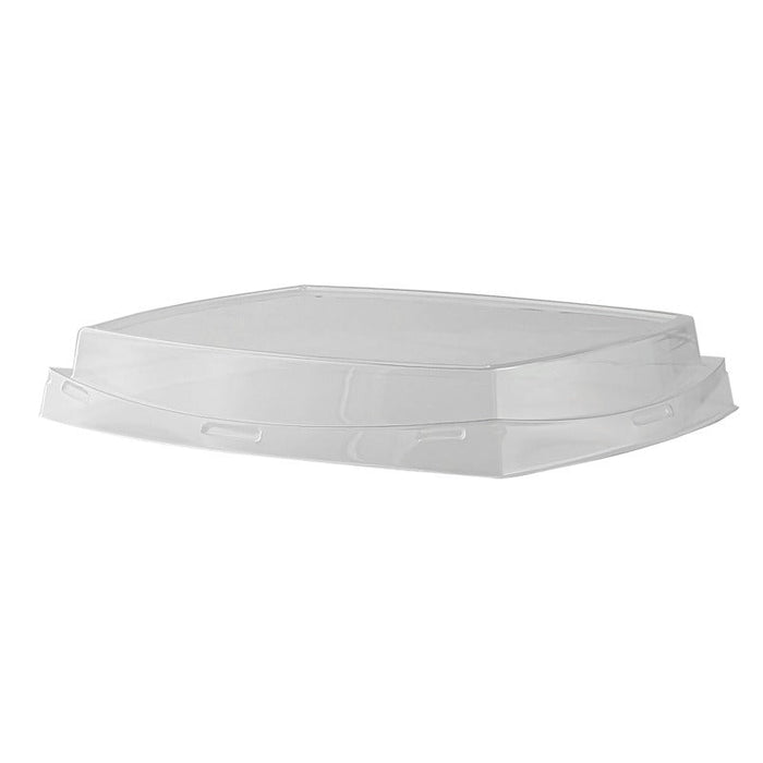 Coperchio rettangolare a cupola in PET trasparente - 22,5 cm x 18 cm x 3,7 cm - Compatibile con 210PAN850 - 200 unità