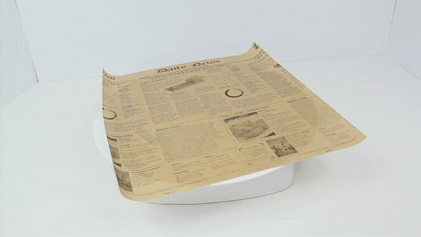 Carta alimentare marrone antigrasso con stampa Giornale - 38 cm x 40 cm - 500 unità