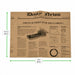 Carta alimentare marrone antigrasso con stampa Giornale - 38 cm x 40 cm - 500 unità - dimensions