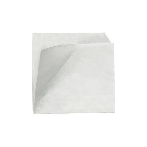 Sacchetto in carta bianca antigrasso aperto su 2 lati - 11 cm x 11 cm - 1000 unità