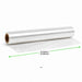 Film di cottura per cartoccio con 50 legacci - 50 cm x 50 m - 1 unità - dimensions