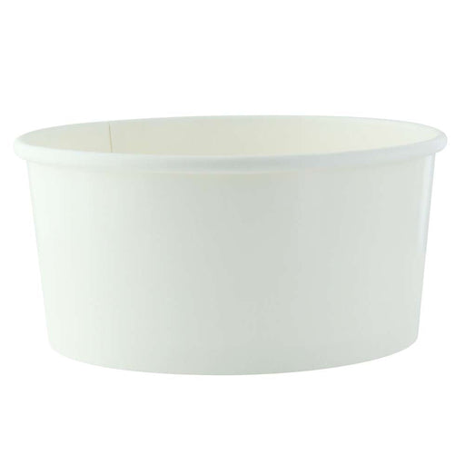 Insalatiera rotonda "Buckaty" in cartone bianco - 940 ml - Ø 15 cm - H 7,5 cm - 360 unità