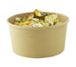 Insalatiera rotonda "Buckaty" in cartone kraft - 1000 ml - Ø 15 cm - H 7,5 cm - 360 unità
