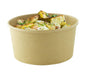 Insalatiera rotonda "Buckaty" in cartone kraft - 1000 ml - Ø 18,5 cm - H 5,9 cm - 300 unità