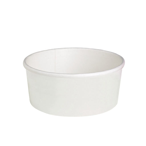 Insalatiera rotonda "Buckaty" in cartone bianco - 1500 ml - Ø 18,6 cm - H 6,6 cm - 300 unità