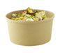 Insalatiera rotonda "Buckaty" in cartone kraft - 1560 ml - Ø 18,5 cm - H 8,2 cm - 360 unità
