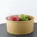 Insalatiera rotonda "Buckaty" in cartone kraft - 1560 ml - Ø 18,5 cm - H 8,2 cm - 360 unità