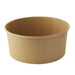 Insalatiera rotonda "Buckaty" in cartone kraft - 1560 ml - Ø 18,5 cm - H 8,2 cm - 360 unità