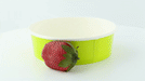 Insalatiera rotonda "Buckaty" in cartone verde - 480 ml - Ø 15 cm - H 4,5 cm - 360 unità