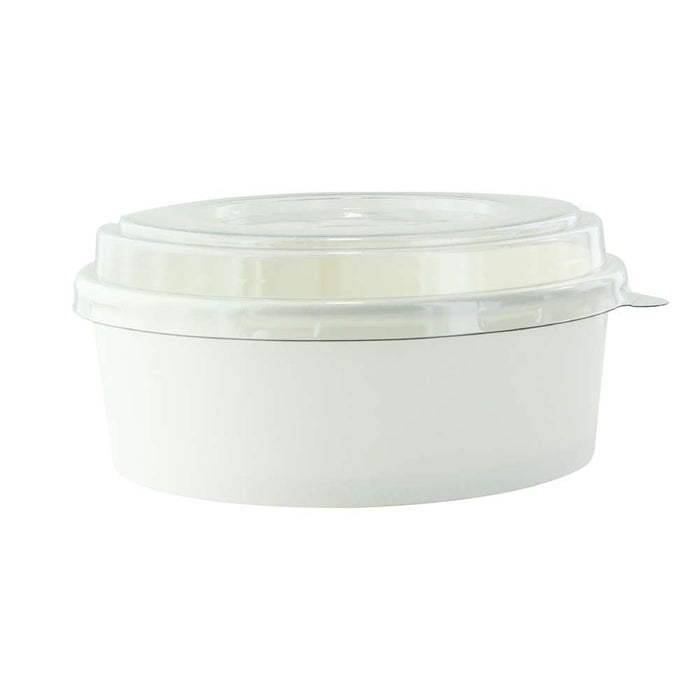 Insalatiera rotonda "Buckaty" in cartone bianco - 580 ml - Ø 15 cm - H 5 cm - 360 unità