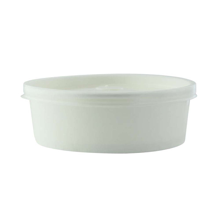 Insalatiera rotonda "Buckaty" in cartone bianco - 580 ml - Ø 15 cm - H 5 cm - 360 unità