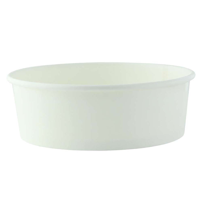 Insalatiera rotonda "Buckaty" in cartone bianco - 580 ml - Ø 15 cm - H 5 cm - 360 unità