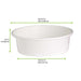 Insalatiera rotonda "Buckaty" in cartone bianco - 580 ml - Ø 15 cm - H 5 cm - 360 unità