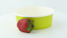 Insalatiera rotonda "Buckaty" in cartone verde - 580 ml - Ø 15 cm - H 5 cm - 360 unità